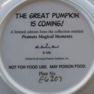 Peanuts collection plates